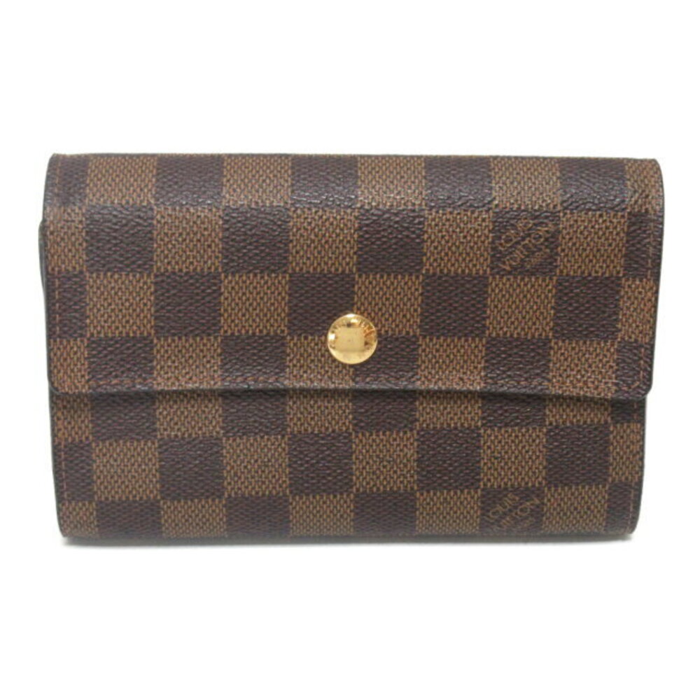 Louis Vuitton Portefeuille Wallet Alexandra Trifold Leather Brown